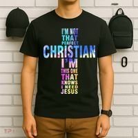Im Not That Perfect Christian I Know I Need Jesus T-Shirt thumb 6