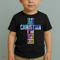 Im Not That Perfect Christian I Know I Need Jesus Toddler T-Shirt thumb 2
