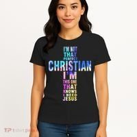 Im Not That Perfect Christian I Know I Need Jesus Women's T-Shirt thumb 4