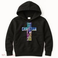 Im Not That Perfect Christian I Know I Need Jesus Kids Hoodie thumb 0