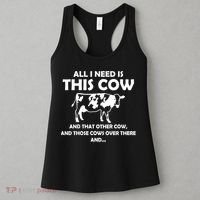I Need This Cow That Cow Trending Ladies Vneck Cattle Rancher Country Cow Women's Tank Top thumb 3