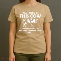 I Need This Cow That Cow Trending Ladies Vneck Cattle Rancher Country Cow T-Shirt thumb 4