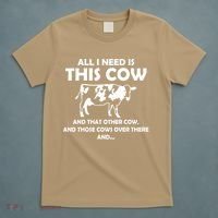 I Need This Cow That Cow Trending Ladies Vneck Cattle Rancher Country Cow T-Shirt thumb 5