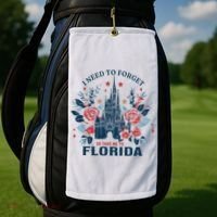 I Need To Forget Florida Golf Towel thumb 2
