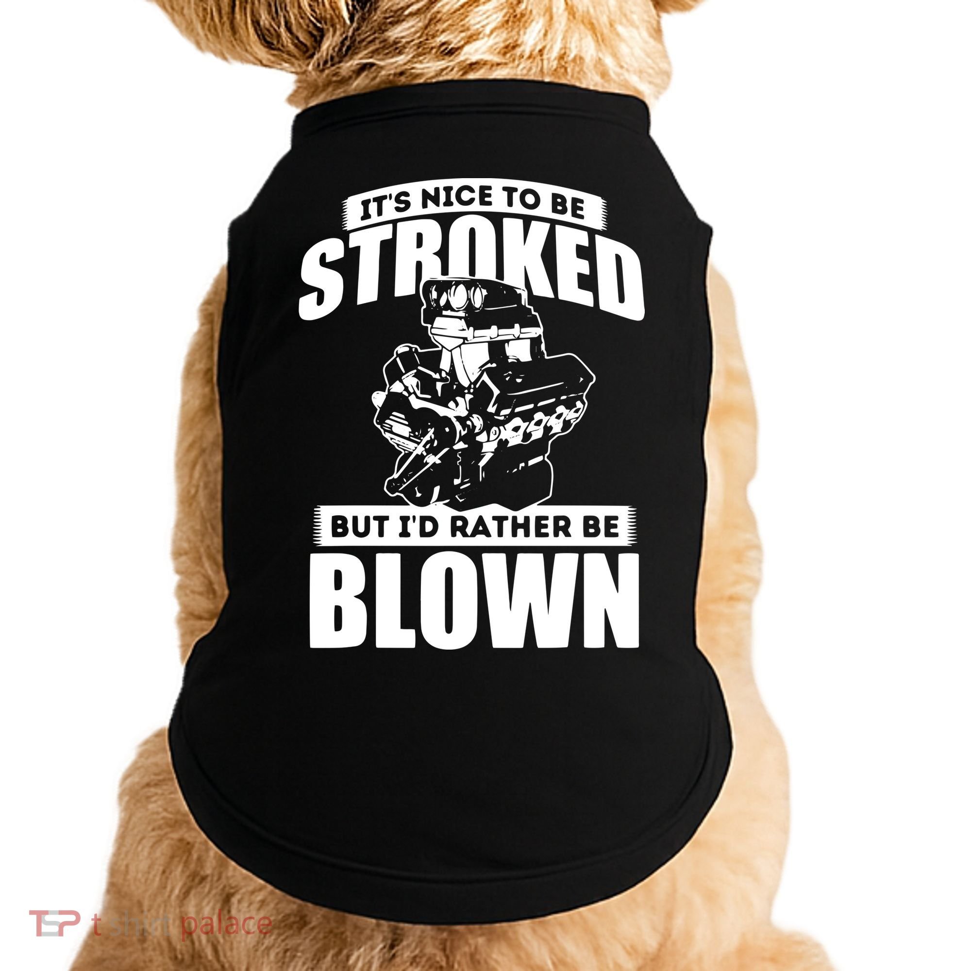 Its Nice To Be Stroked Funny Race Car Enthusiast Racing Doggie Tank