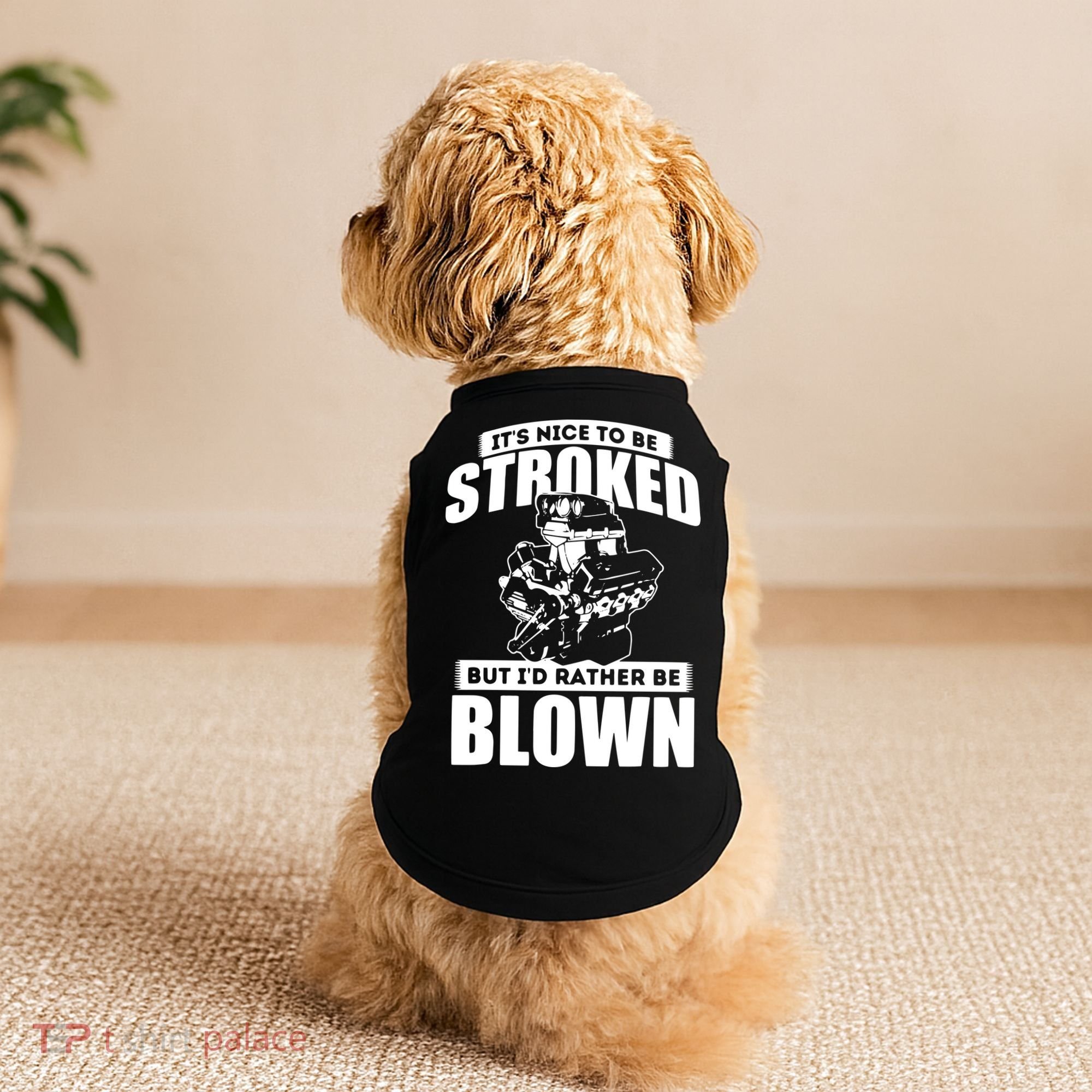 Its Nice To Be Stroked Funny Race Car Enthusiast Racing Doggie Tank