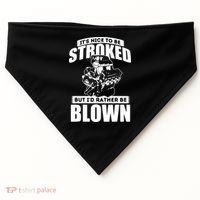 Its Nice To Be Stroked Funny Race Car Enthusiast Racing USA-Made Doggie Bandana thumb 0
