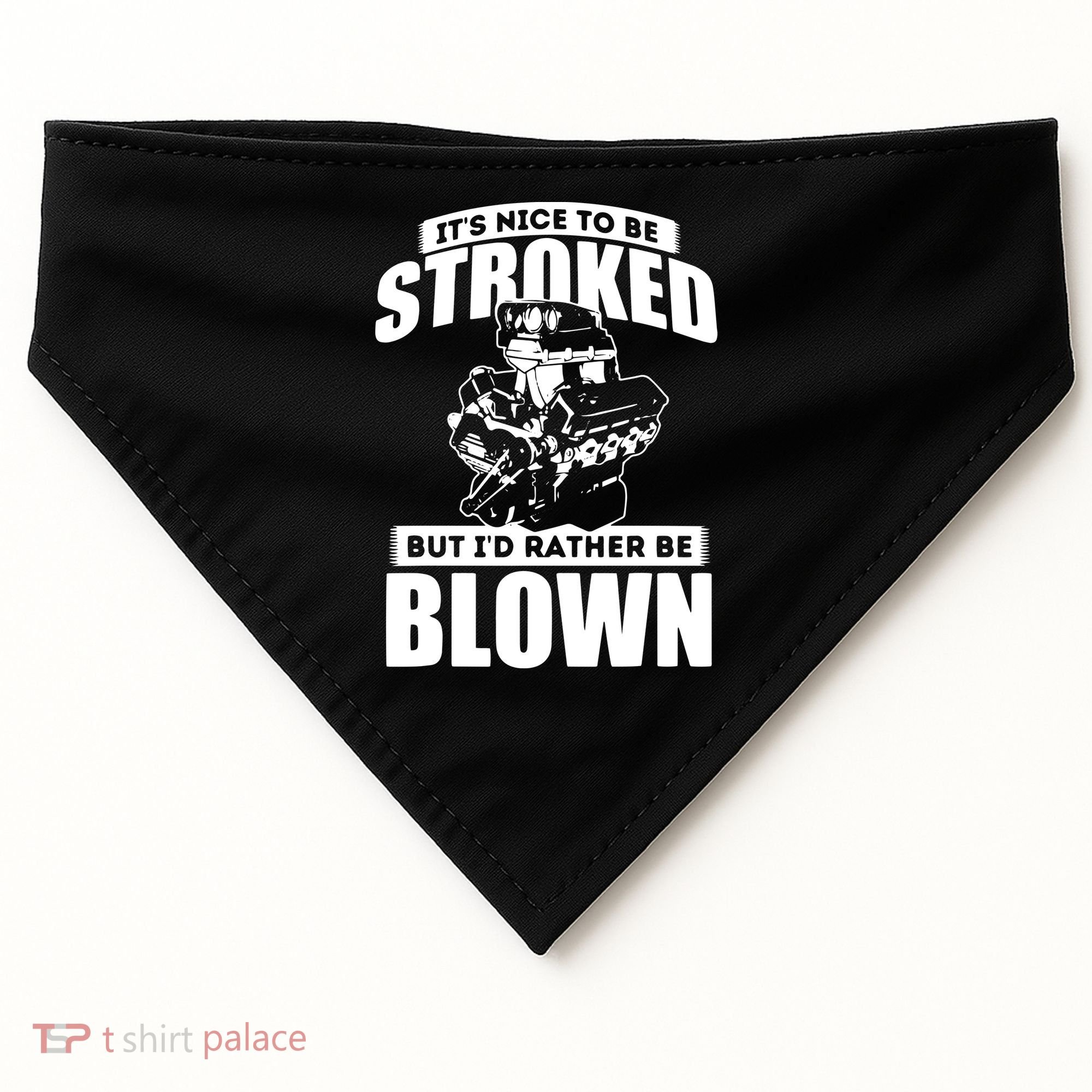 Its Nice To Be Stroked Funny Race Car Enthusiast Racing USA-Made Doggie Bandana
