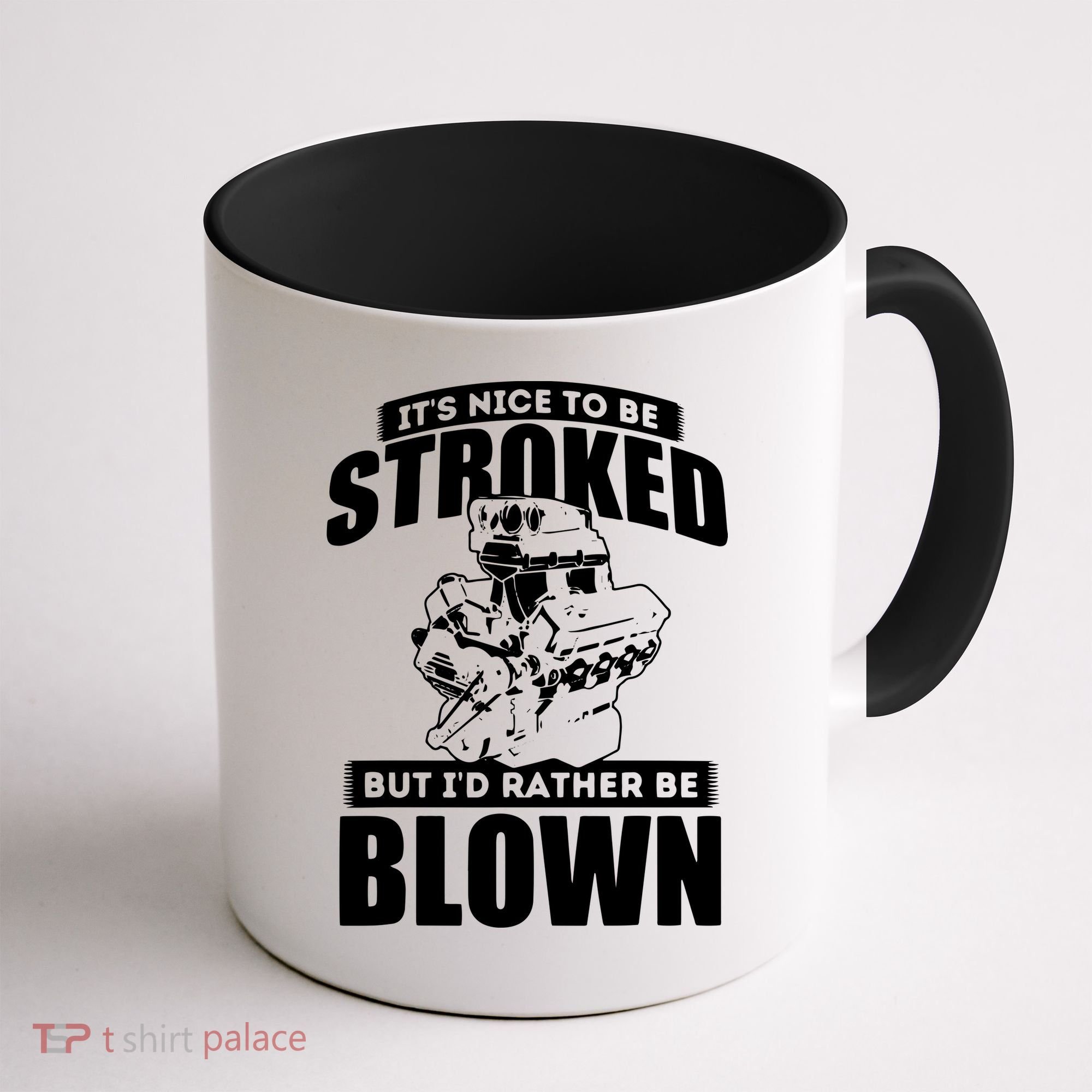 Its Nice To Be Stroked Funny Race Car Enthusiast Racing Coffee Mug