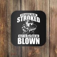 Its Nice To Be Stroked Funny Race Car Enthusiast Racing Coaster thumb 0