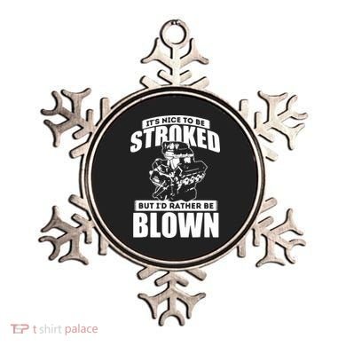 Its Nice To Be Stroked Funny Race Car Enthusiast Racing Ornament