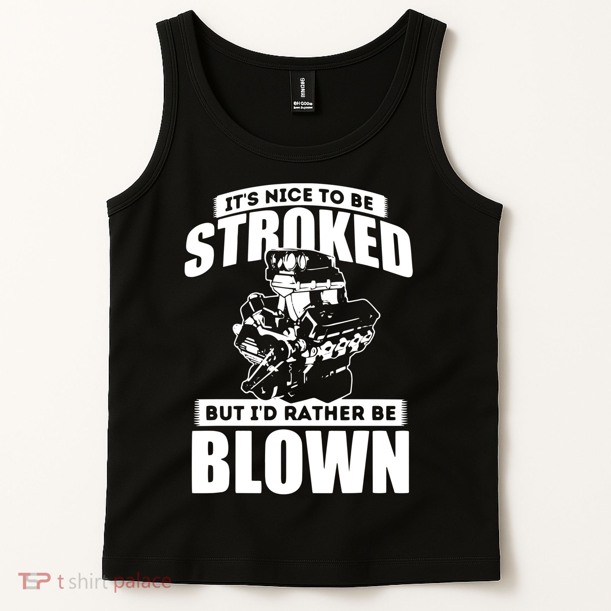 Its Nice To Be Stroked Funny Race Car Enthusiast Racing Tank Top