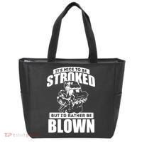 Its Nice To Be Stroked Funny Race Car Enthusiast Racing Tote Bag thumb 0