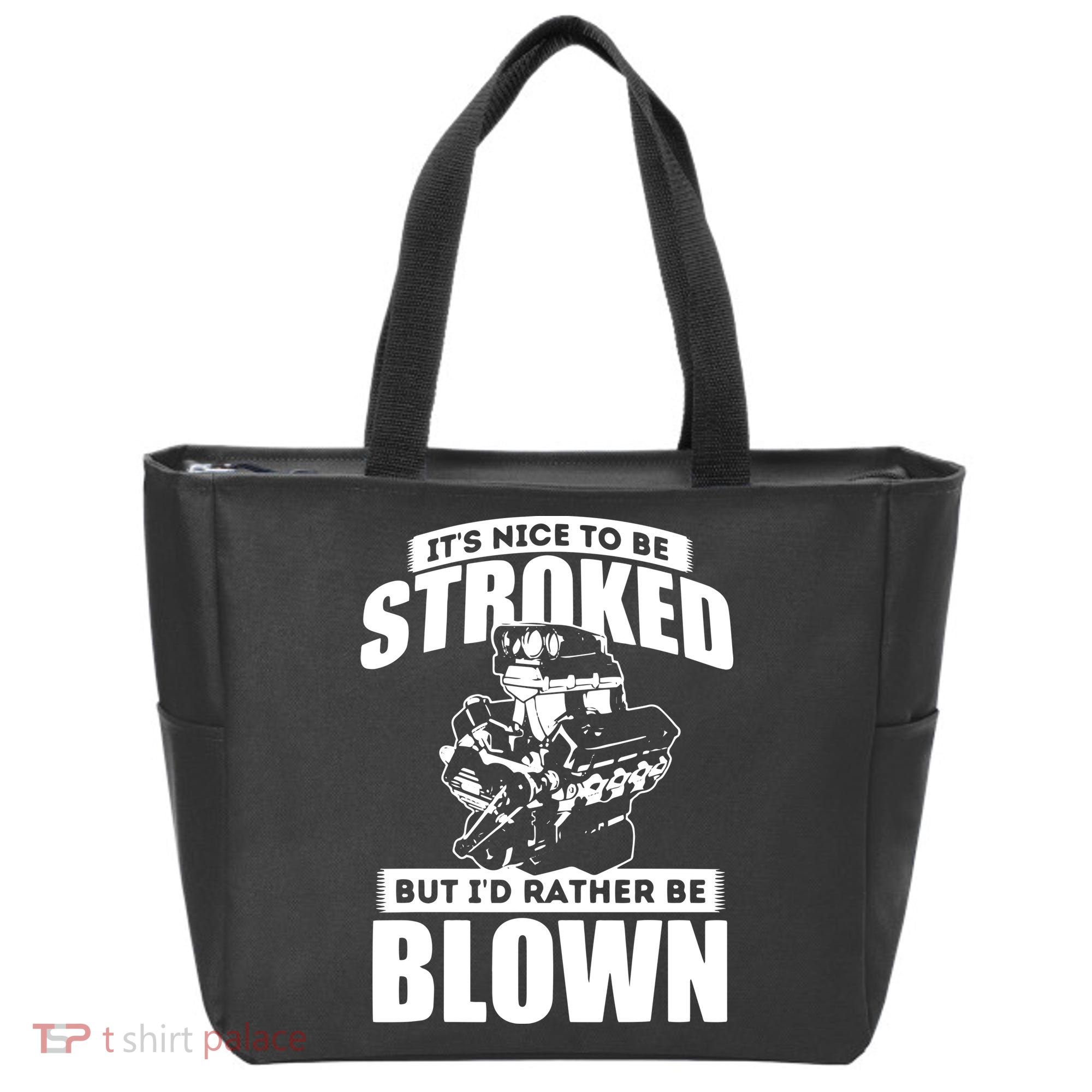 Its Nice To Be Stroked Funny Race Car Enthusiast Racing Tote Bag