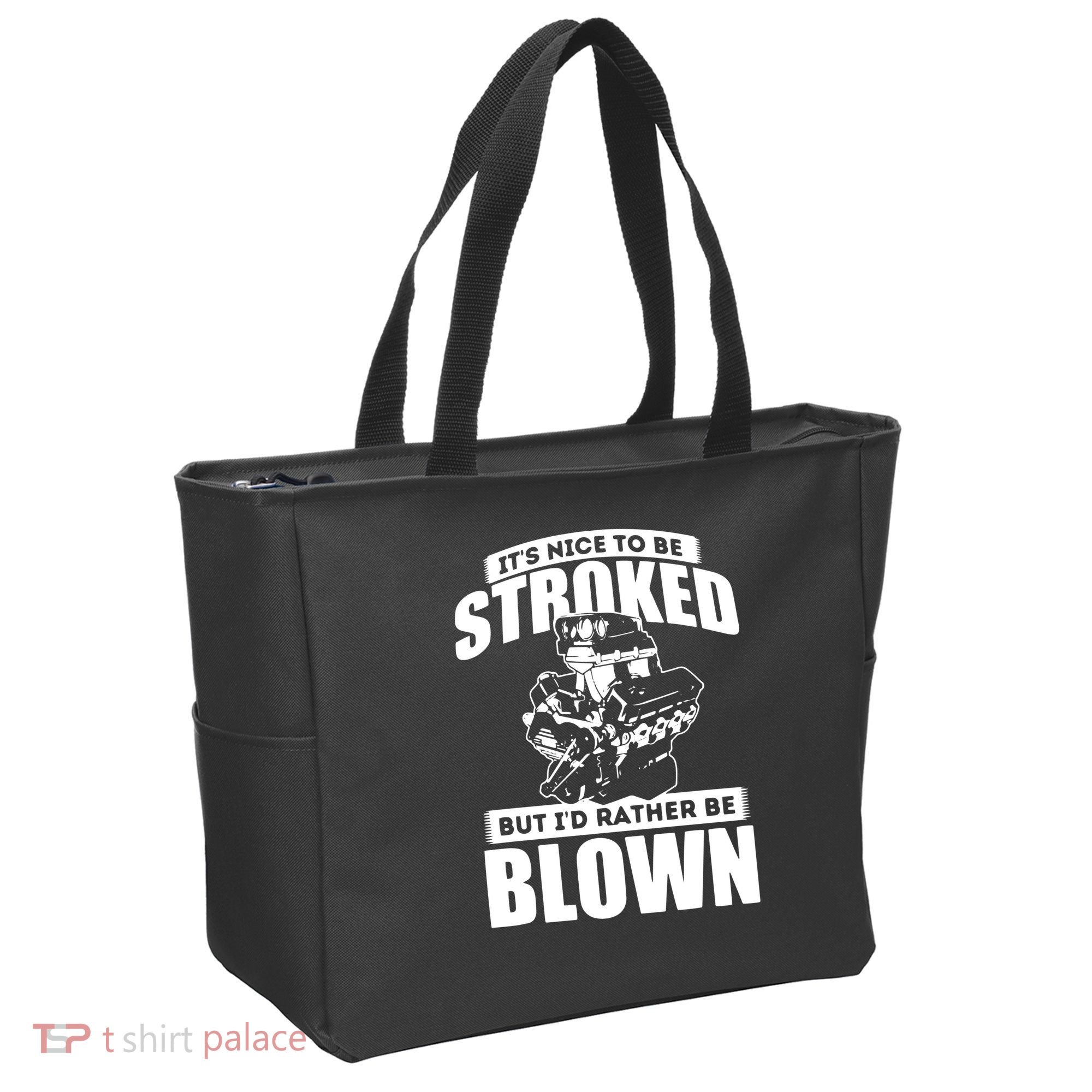 Its Nice To Be Stroked Funny Race Car Enthusiast Racing Tote Bag