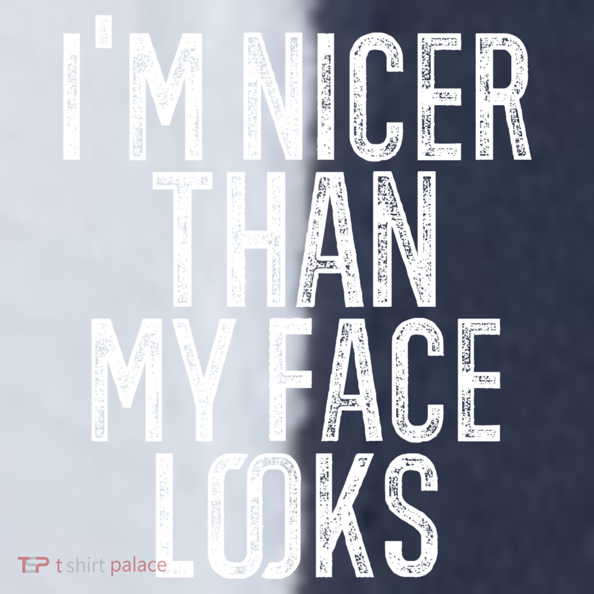 I'm Nicer Than My Face Looks Funny Sayings Gift Idea Sport-Tek Competitor United Soccer Jersey
