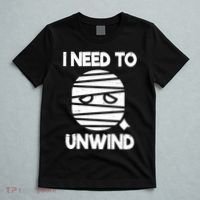 I Need To Unwind Funny Mummy Halloween T-Shirt thumb 5