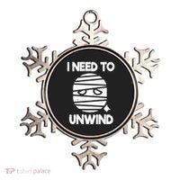 I Need To Unwind Funny Mummy Halloween Ornament thumb 0