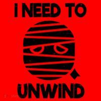 I Need To Unwind Funny Mummy Halloween Santa Hat thumb 1