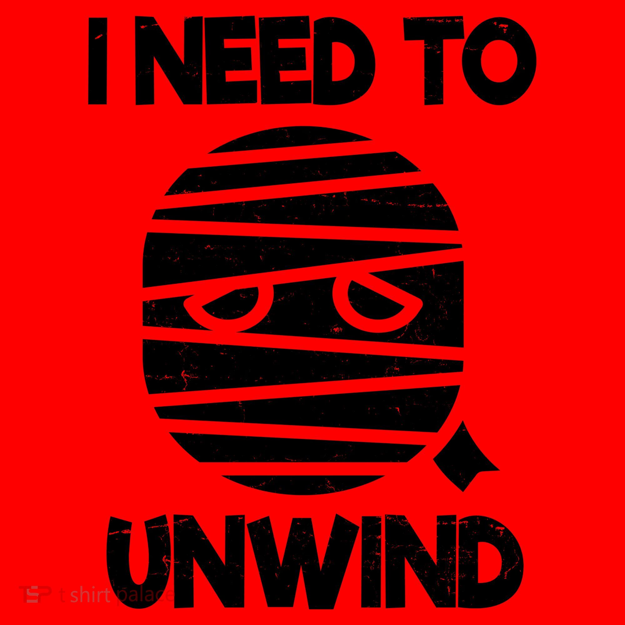 I Need To Unwind Funny Mummy Halloween Santa Hat