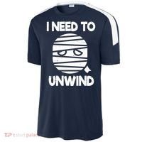 I Need To Unwind Funny Mummy Halloween Sport-Tek Competitor United Soccer Jersey thumb 2