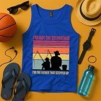 IM Not The Stepfather IM The Father That Stepped Up Fathers Day Tank Top thumb 4