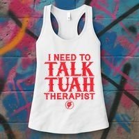 I Need To Talk Tush Therapist Women's Tank Top thumb 3