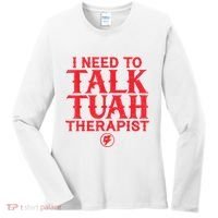 I Need To Talk Tush Therapist Women's Long Sleeve Shirt thumb 0