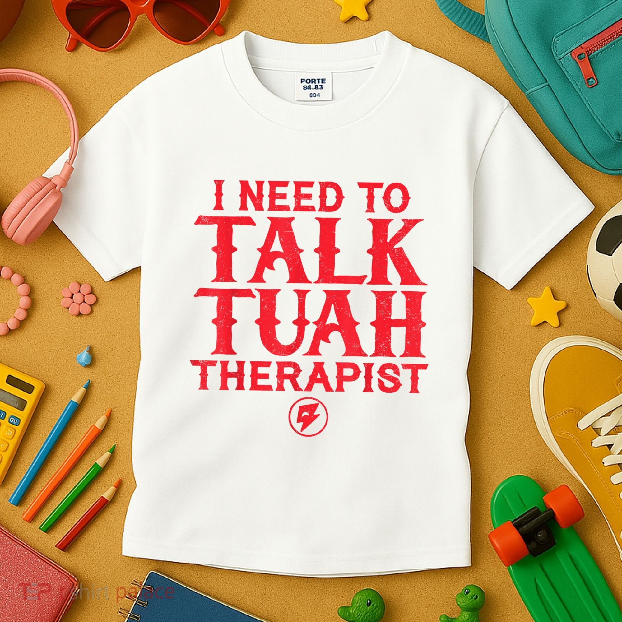 I Need To Talk Tush Therapist Kids T-Shirt