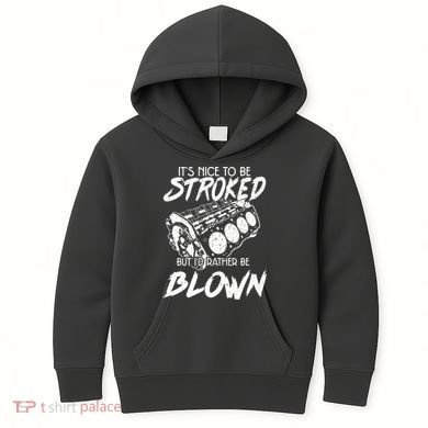 Its Nice To Be Stroked But Id Rather Be Blown Kids Hoodie