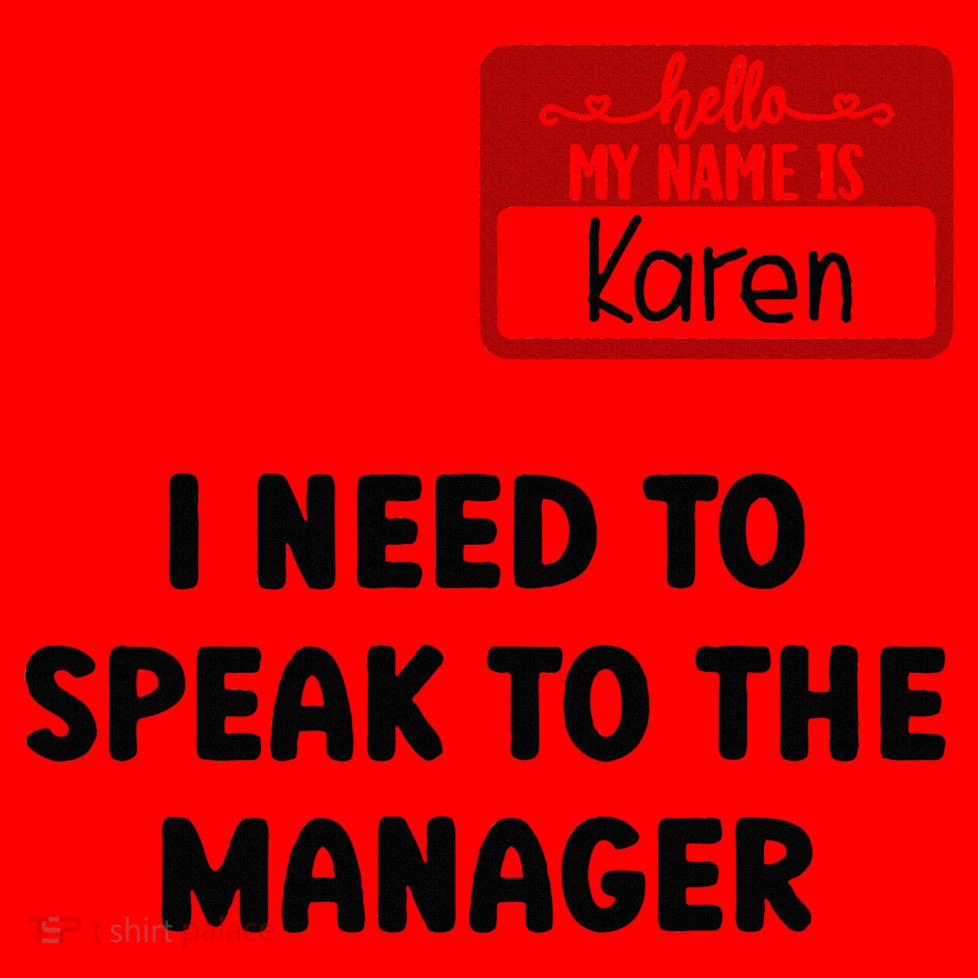 I Need To Speak to the Manager Halloween My Name Is Karen Santa Hat