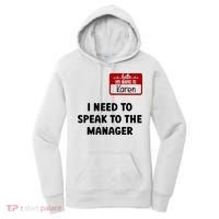 I Need To Speak to the Manager Halloween My Name Is Karen Women's Hoodie thumb 0