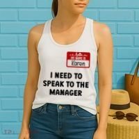 I Need To Speak to the Manager Halloween My Name Is Karen Women's Tank Top thumb 2