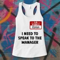 I Need To Speak to the Manager Halloween My Name Is Karen Women's Tank Top thumb 3