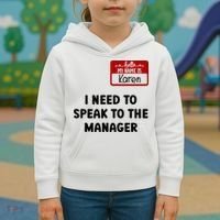 I Need To Speak to the Manager Halloween My Name Is Karen Kids Hoodie thumb 3