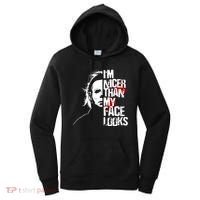 Im Nicer Than My Face Looks Spooky Halloween Women's Hoodie thumb 0
