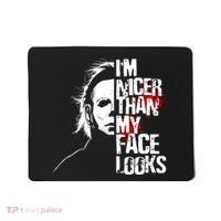 Im Nicer Than My Face Looks Spooky Halloween Mousepad thumb 0
