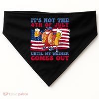 Its Not The 4th Of July Until My Weiner Comes Out Graphic USA-Made Doggie Bandana thumb 0
