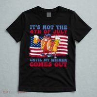 Its Not The 4th Of July Until My Weiner Comes Out Graphic T-Shirt thumb 5