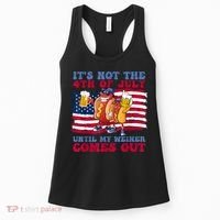 Its Not The 4th Of July Until My Weiner Comes Out Graphic Women's Tank Top thumb 0