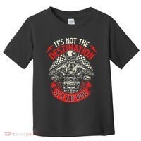 ItS Not The Destination ItS The Ride Skull Bike Rider Toddler T-Shirt thumb 0