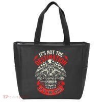 ItS Not The Destination ItS The Ride Skull Bike Rider Tote Bag thumb 0