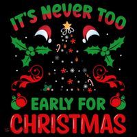 ItS Never Too Early For Christmas Coaster thumb 2