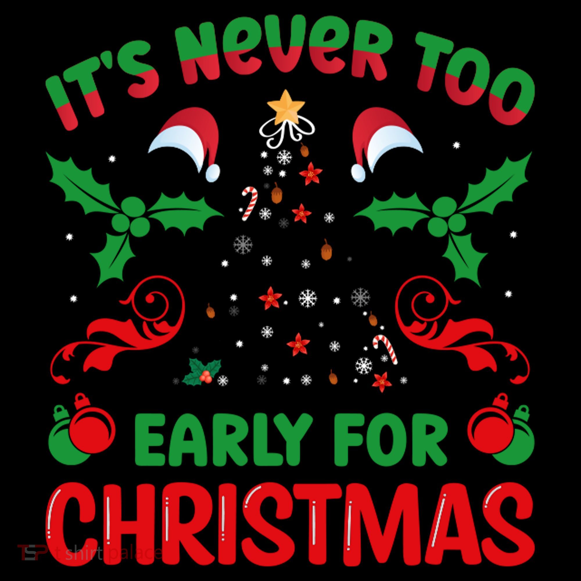 ItS Never Too Early For Christmas Visor