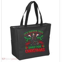 ItS Never Too Early For Christmas Tote Bag thumb 2