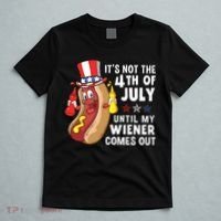 Its Not The 4th Of July Until My Wiener Comes Out Hot Dog T-Shirt thumb 5