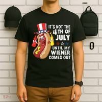 Its Not The 4th Of July Until My Wiener Comes Out Hot Dog T-Shirt thumb 6