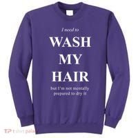 I Need To Wash My Hair Funny Sweatshirt thumb 0