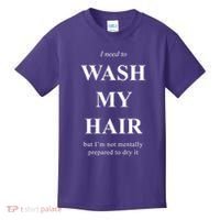 I Need To Wash My Hair Funny Kids T-Shirt thumb 0