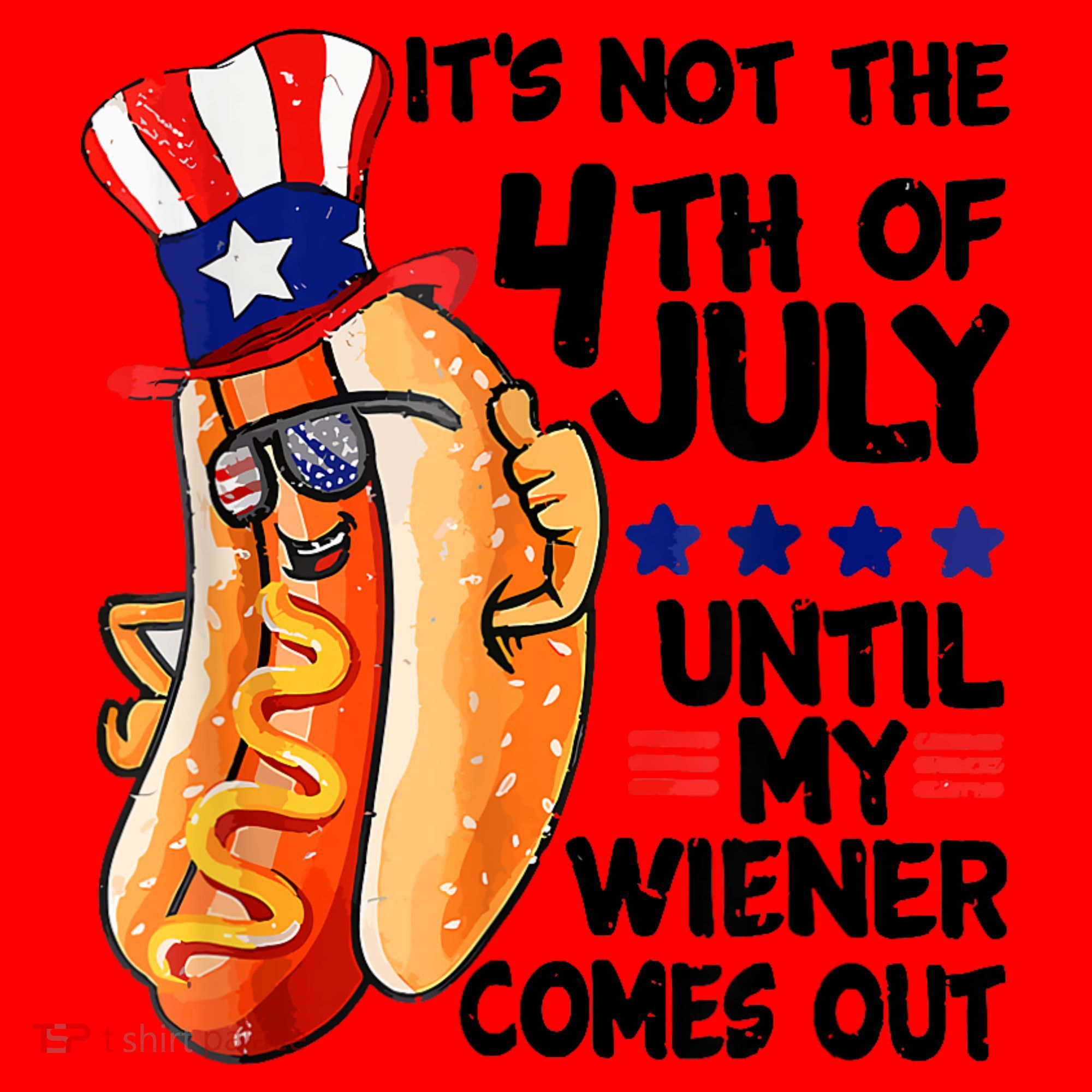 Its Not The 4th Of July Until My Weiner Comes Out Santa Hat